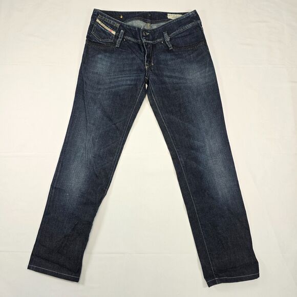 Diesel Women's Matic Jeans Stretch Size W29 L30 Blue Made In Italy - Picture 1 of 13